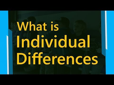 Concept Of Individual Differences